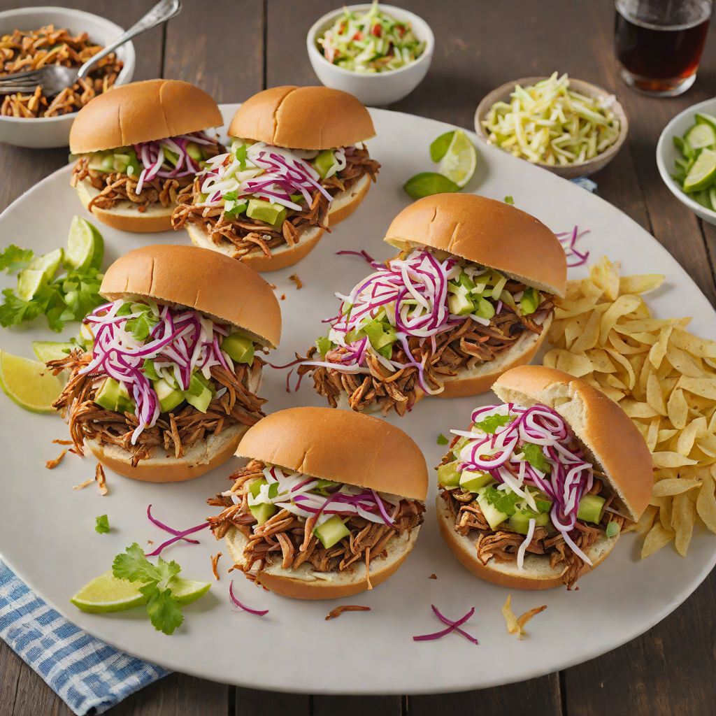 Slow-Smoked Pulled Pork Sandwiches with Tangy Carolina Slaw