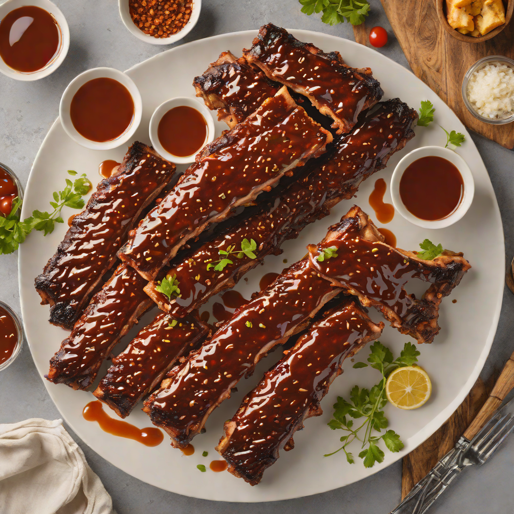 Kansas City-Style Dry Rub Ribs with Sweet and Tangy BBQ Glaze