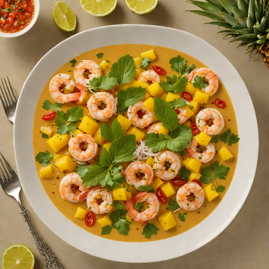 Tiki-Style Pineapple and Shrimp Coconut Curry