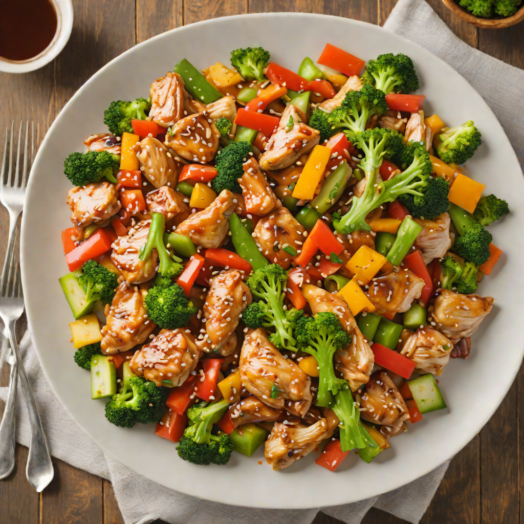 One-Pot Chicken and Vegetable Stir Fry with Honey Soy Glaze