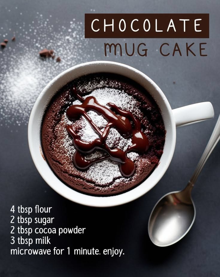Chocolate-Chili Mug Cake