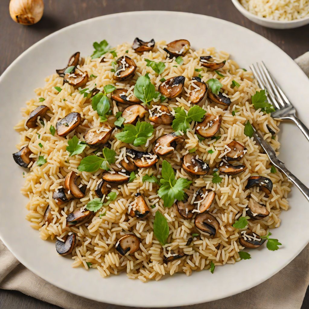 Stovetop Vegetarian Mushroom Risotto with Parmesan