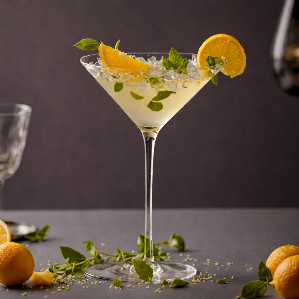 Bright Gin Martini with Citrus Zest