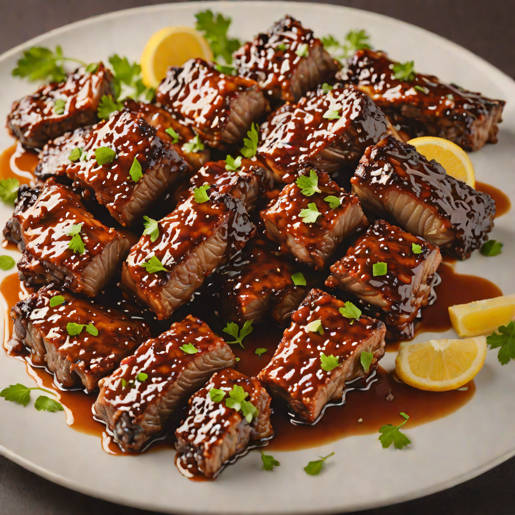 Aquarium-Style Smoked Rib Tips with Sweet and Tangy Glaze