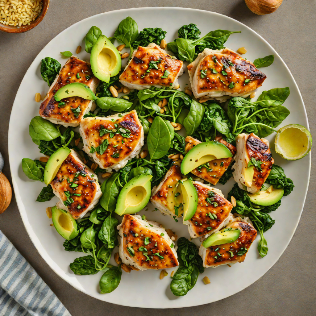 Pan-Seared Chicken Thighs with Avocado Oil and Garlic Spinach