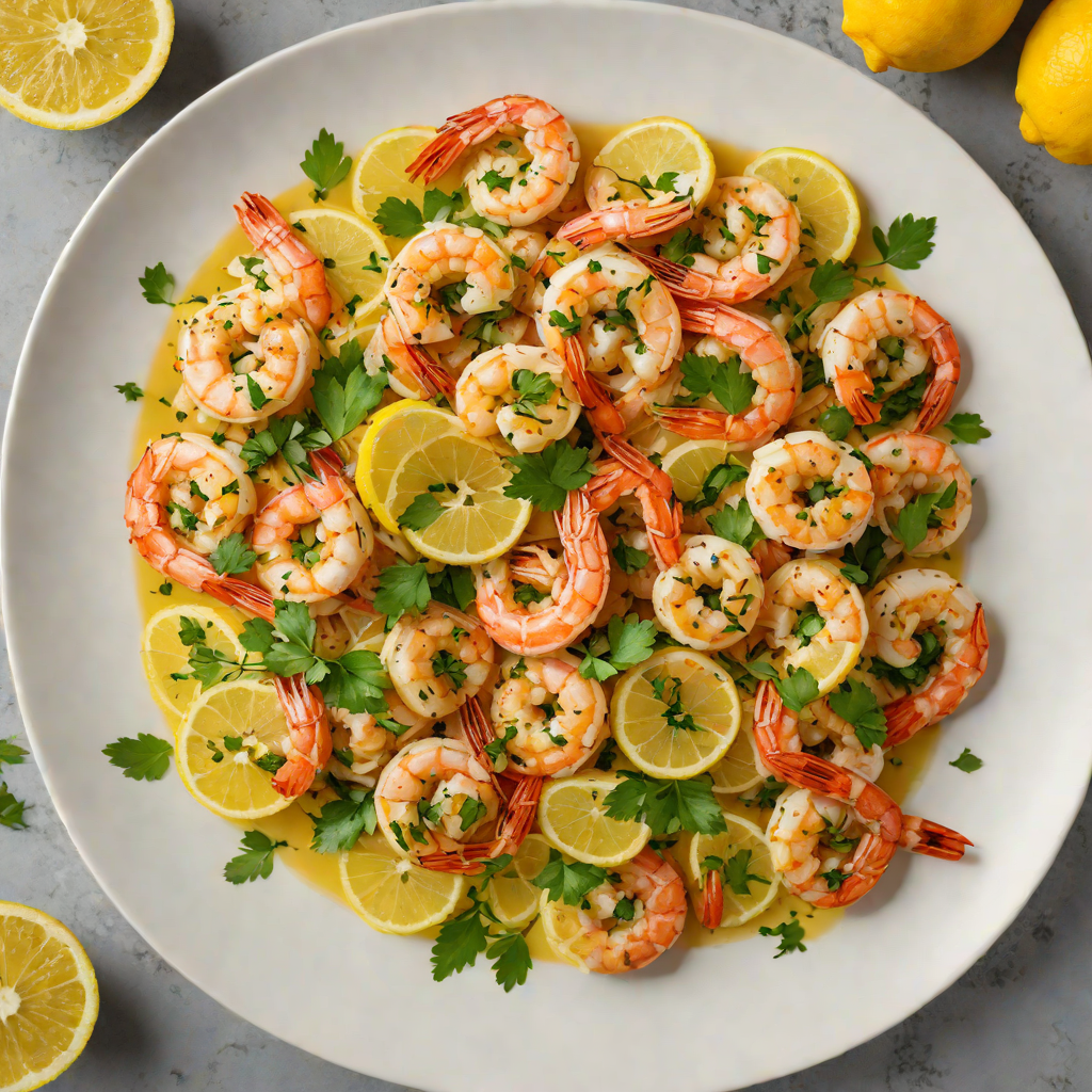 Sautéed Garlic-Butter Shrimp with Lemon Parsley