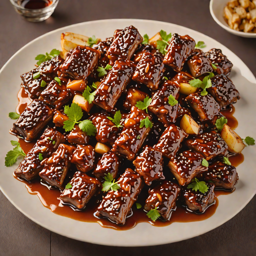 Rib Tips with Honey Chipotle Glaze and Smoked Applewood Flavor