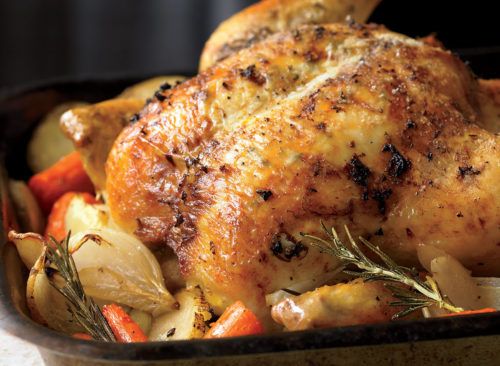 Historic Herb-Roasted Chicken with Root Vegetables
