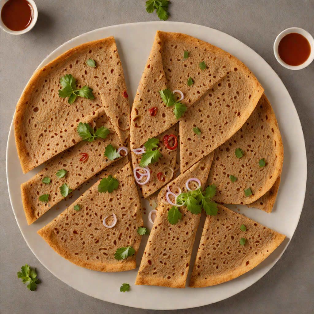 Injera-Style Flatbread with Teff and Wheat Flour