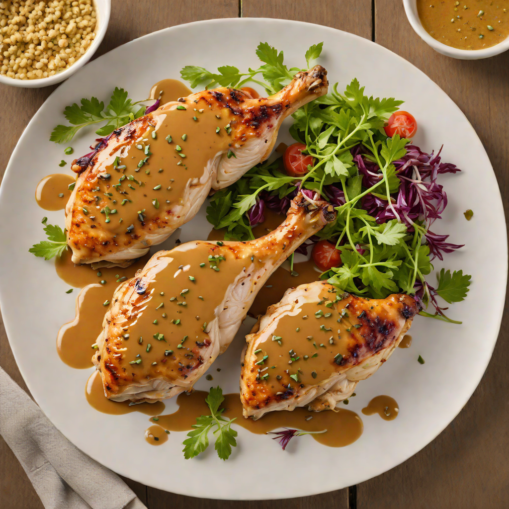 Pan-Seared Chicken with Saginaw Maple-Mustard Glaze
