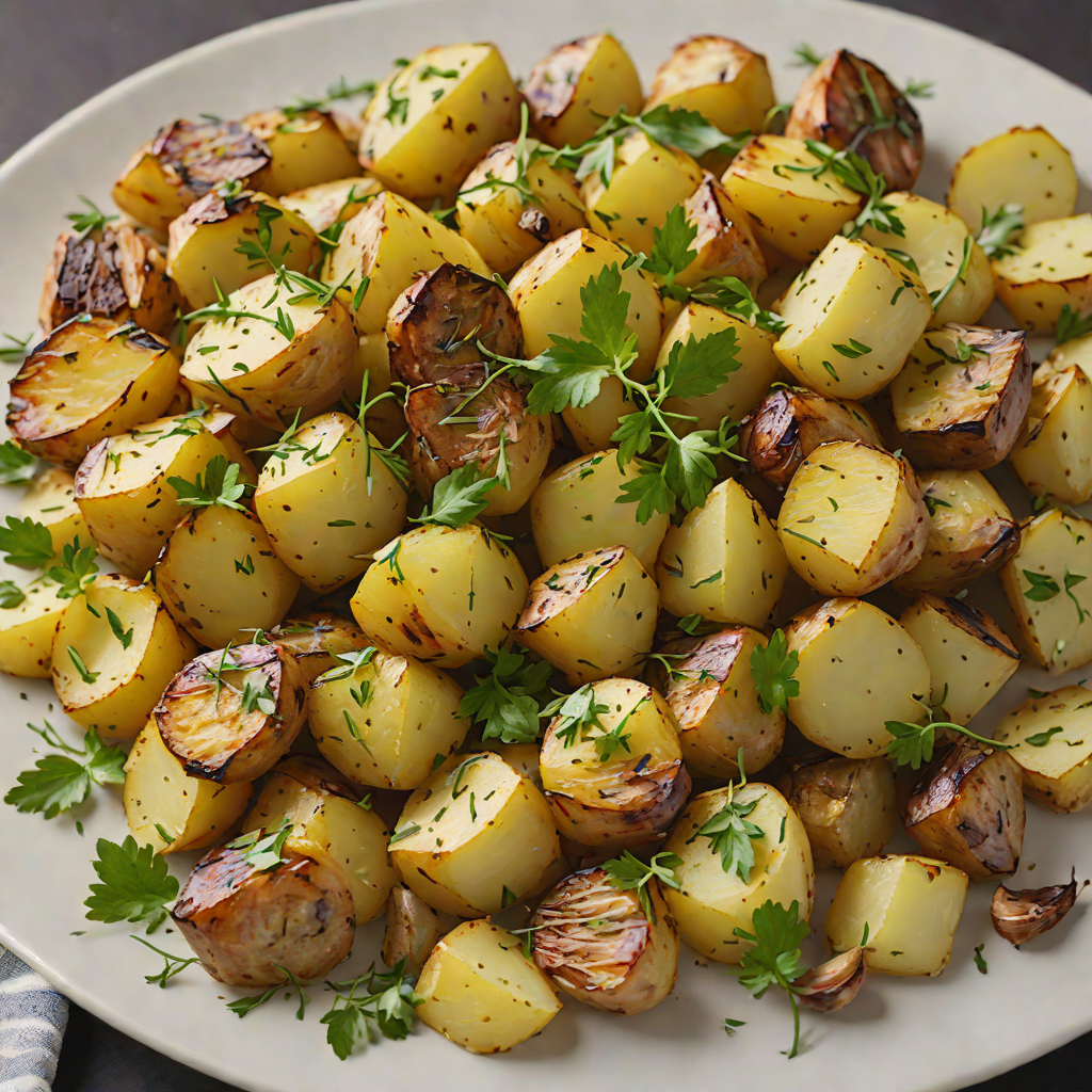 Italian Oven-Roasted Herb Potatoes with Garlic