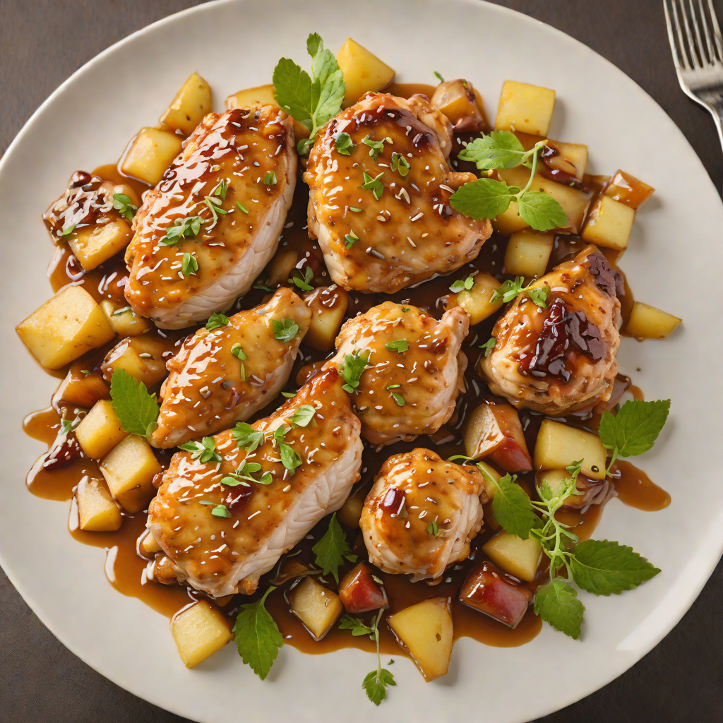 Sautéed Chicken with Michigan Apple and Maple Glaze