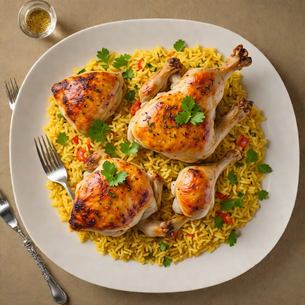 Pan-Roasted Chicken with Spanish Saffron Rice