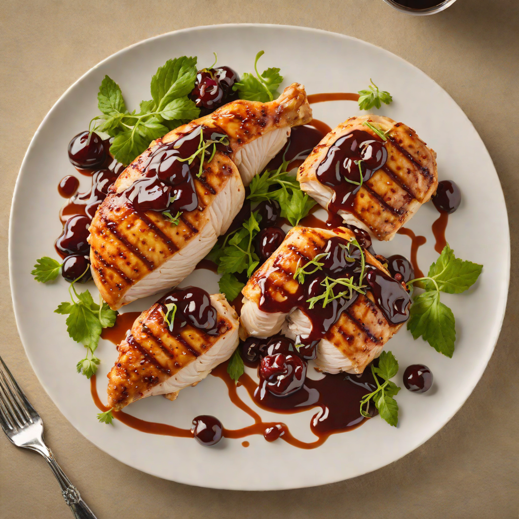 Pan-Seared Chicken with Michigan Cherry Balsamic Glaze
