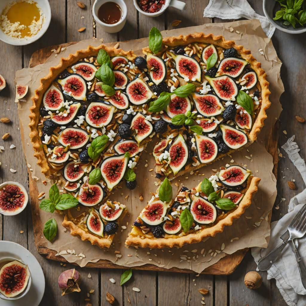 Honey-Roasted Fig and Ricotta Tart with Almond Crust