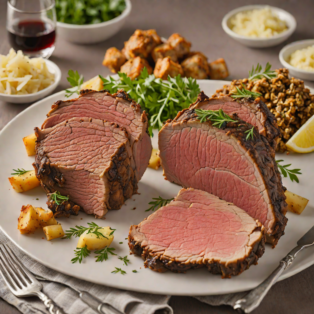Oven-Roasted Prime Rib with Garlic and Herb Crust