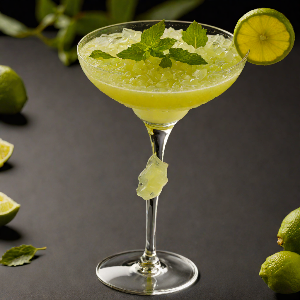 Frozen Chartreuse Jungle Bird Cocktail