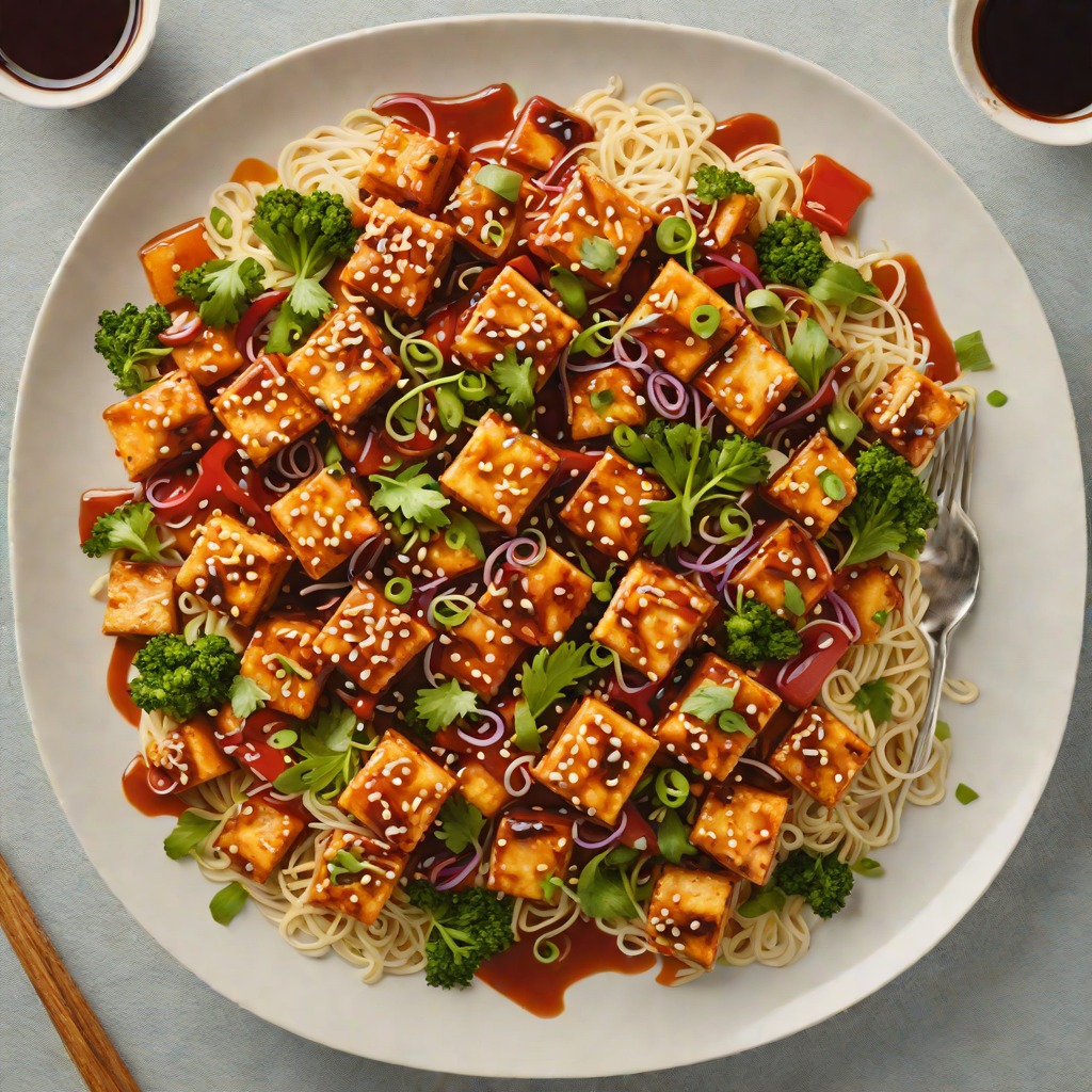 Covert Spicy Korean Tofu Stir-Fry with Gochujang Sauce