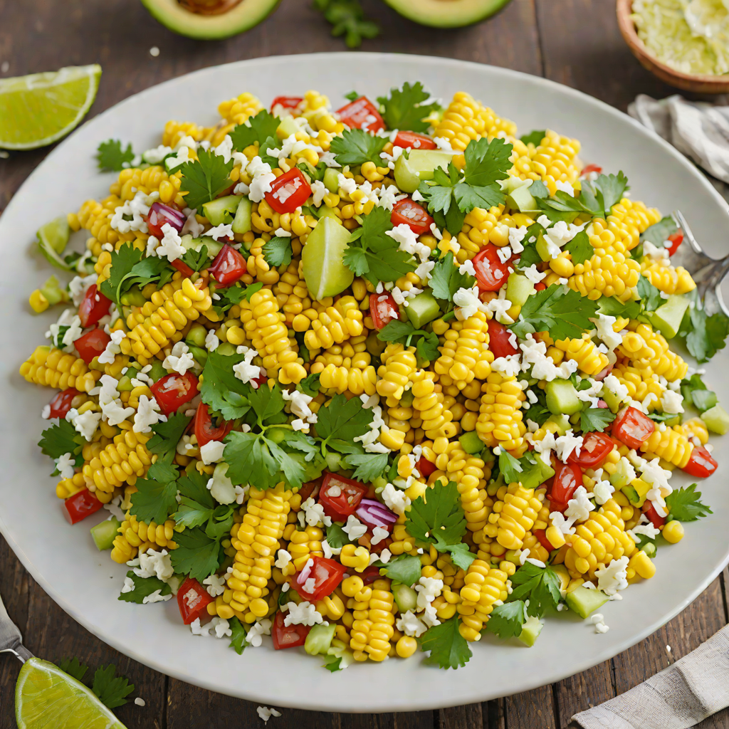 Gluten-Free Mexican Street Corn Salad with Cotija and Cilantro