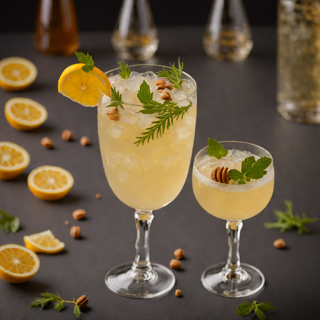 Herbal Honey Gin Fizz