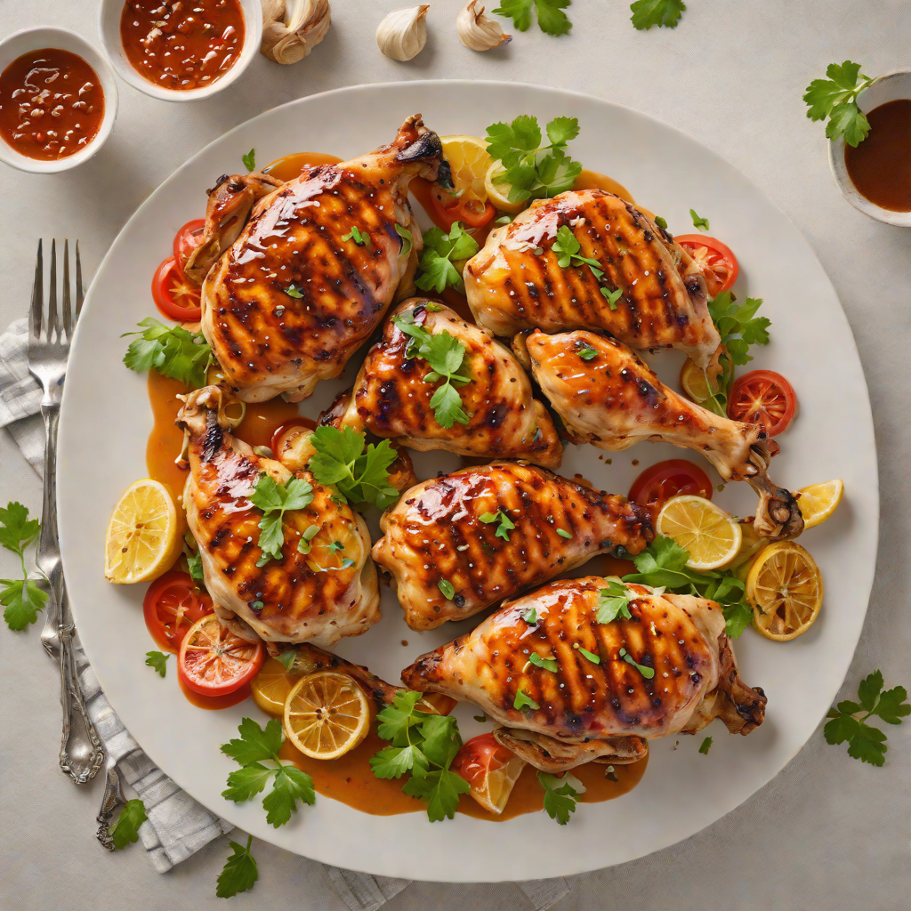 Grilled Balkan-Style Chicken with Garlic and Paprika Marinade