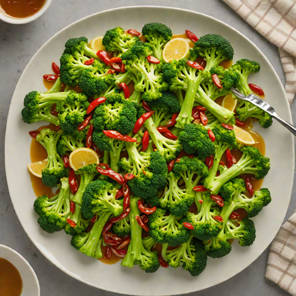 Garlic-Infused Steamed Broccoli with Chili and Lemon