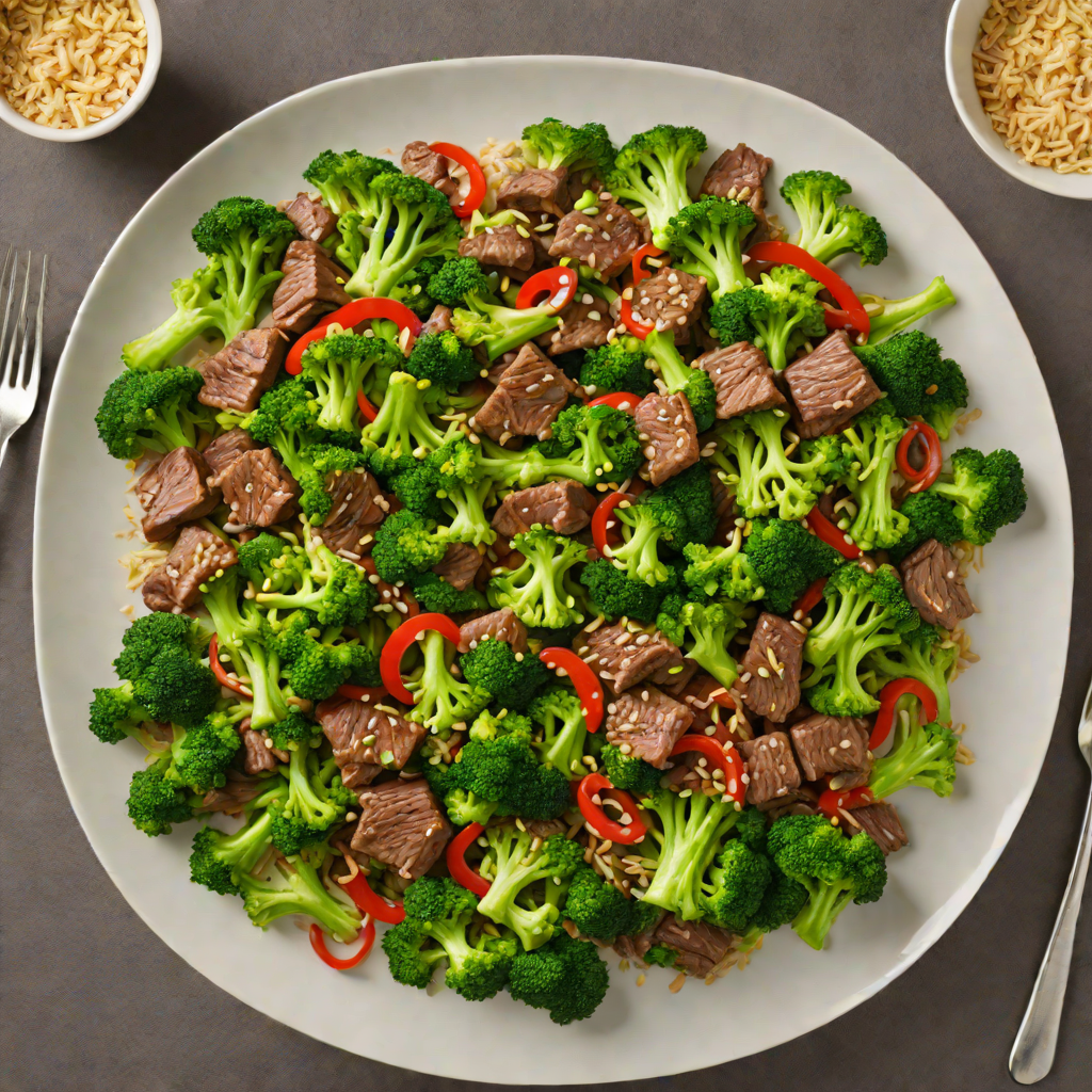 Quick Stir-Fry with Garlic Ginger Beef and Broccoli