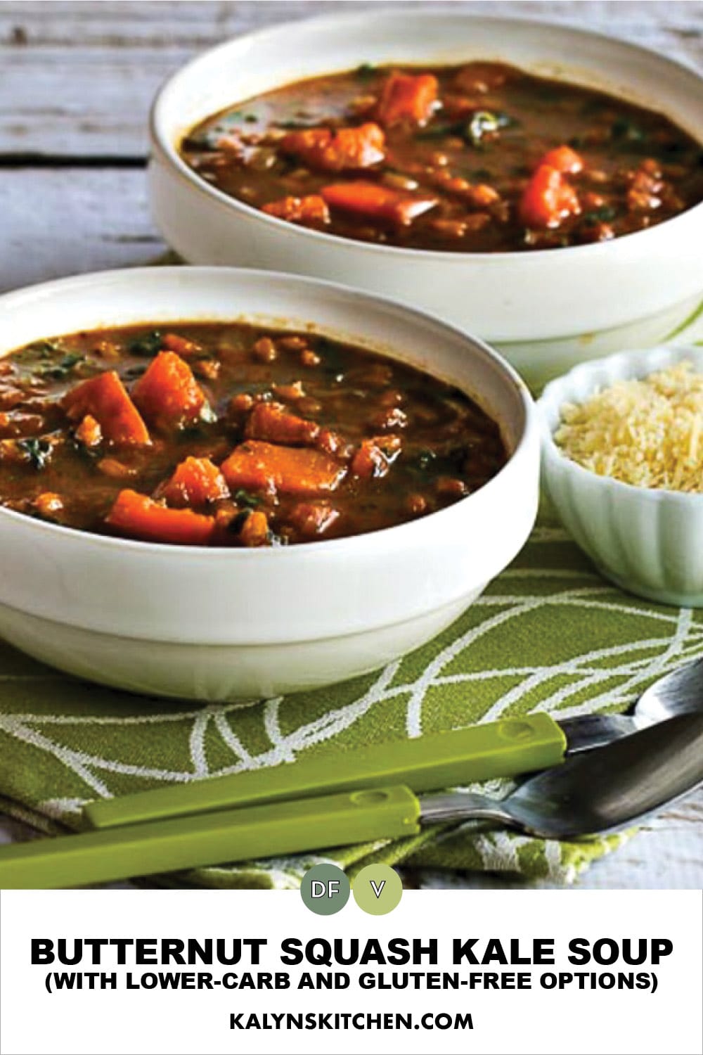 Half-Split Butternut Squash and Kale Soup