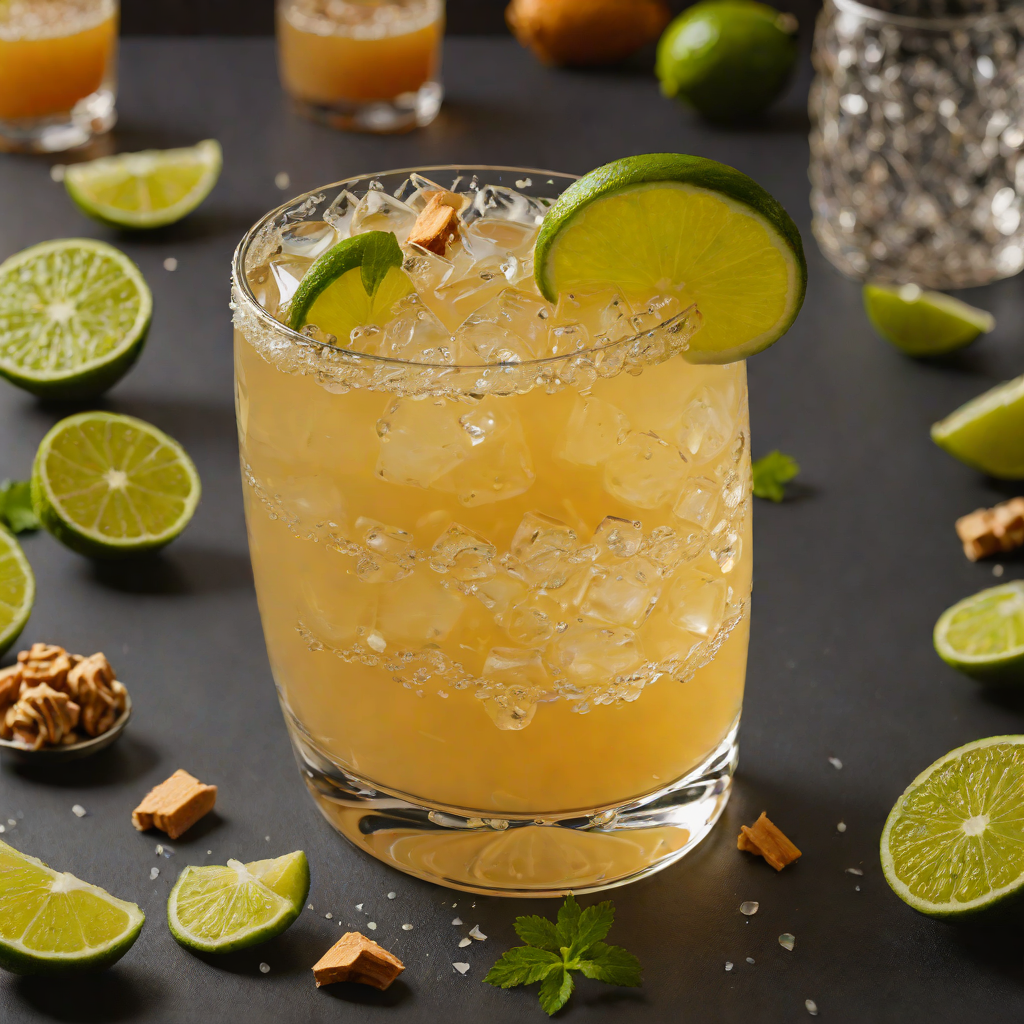 Honey-Ginger Whiskey Sour with Fresh Lime