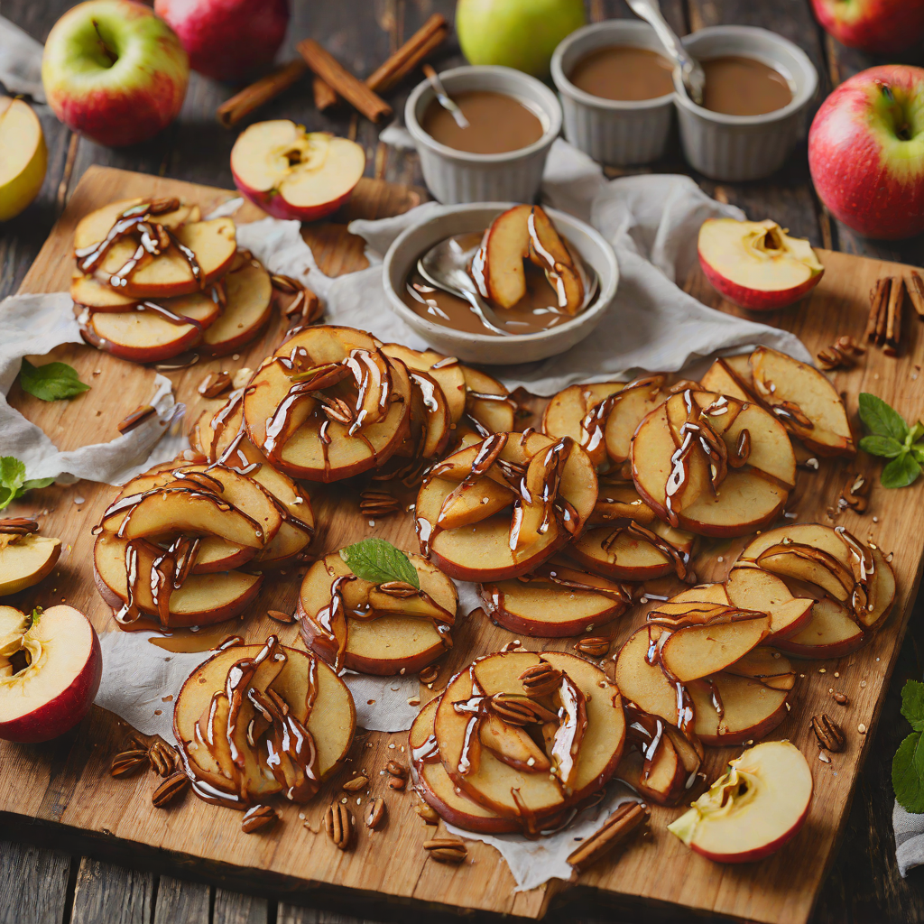 Oven-Roasted Cinnamon Apple Slices with Maple Drizzle