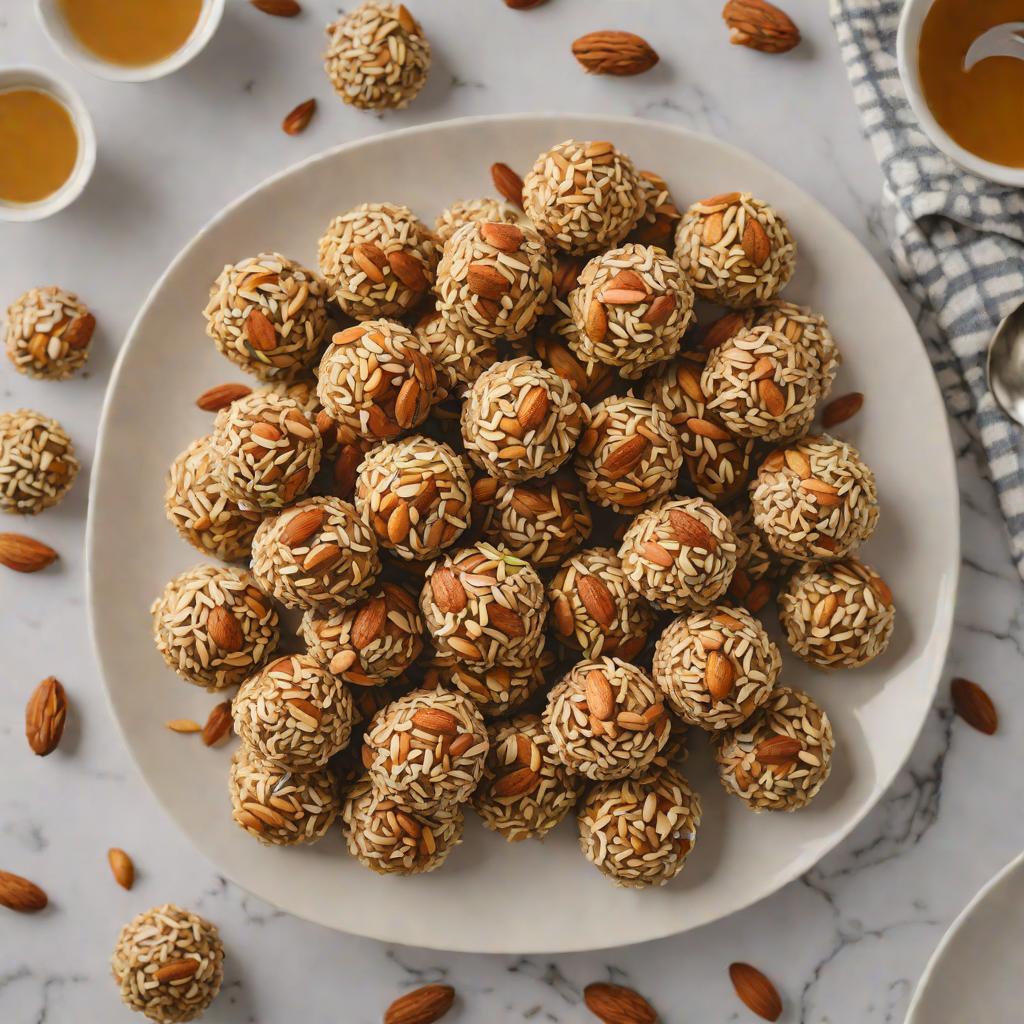 No-Bake Honey Almond Energy Bites with Chia Seeds