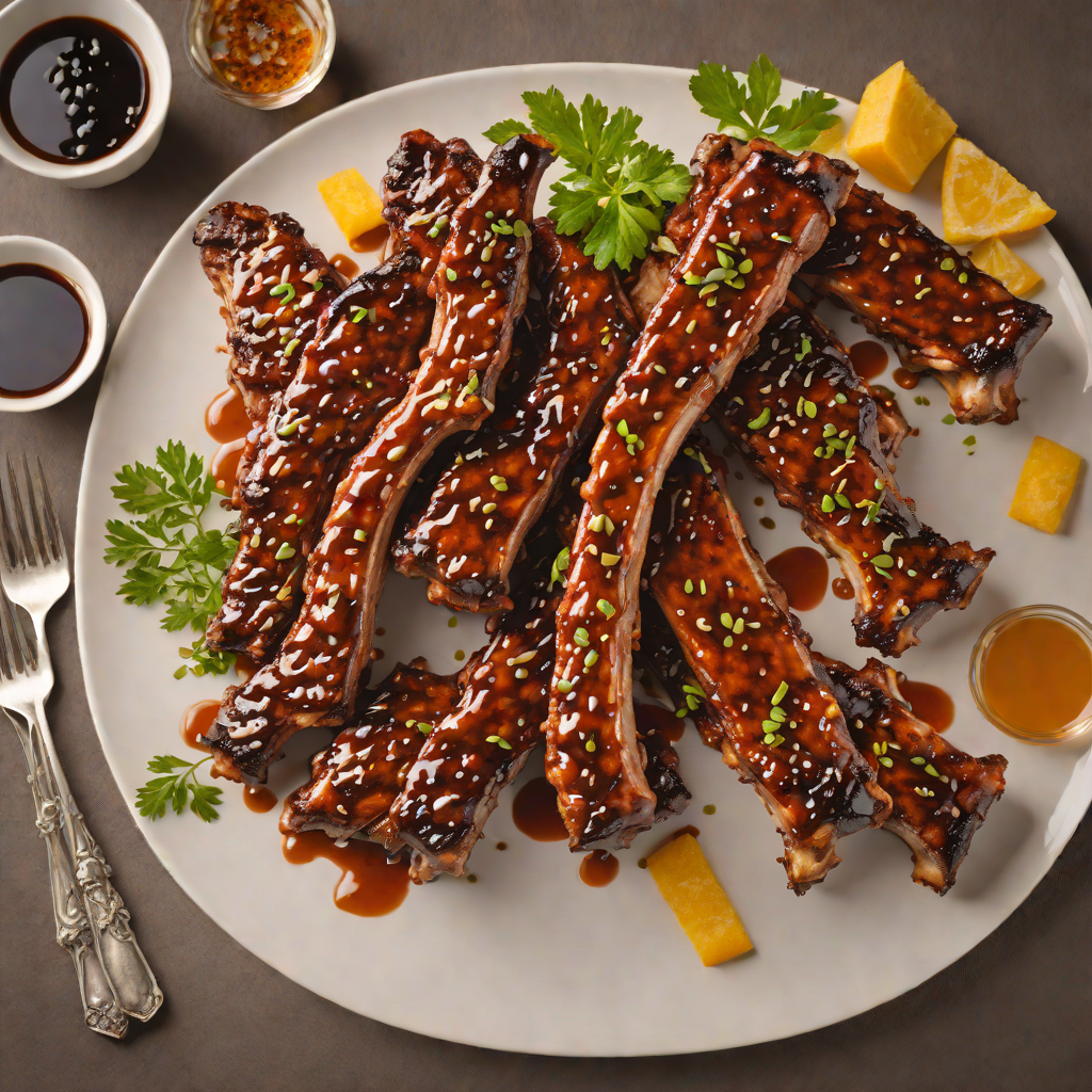 Grilled Bourbon-Maple Glazed Pork Ribs