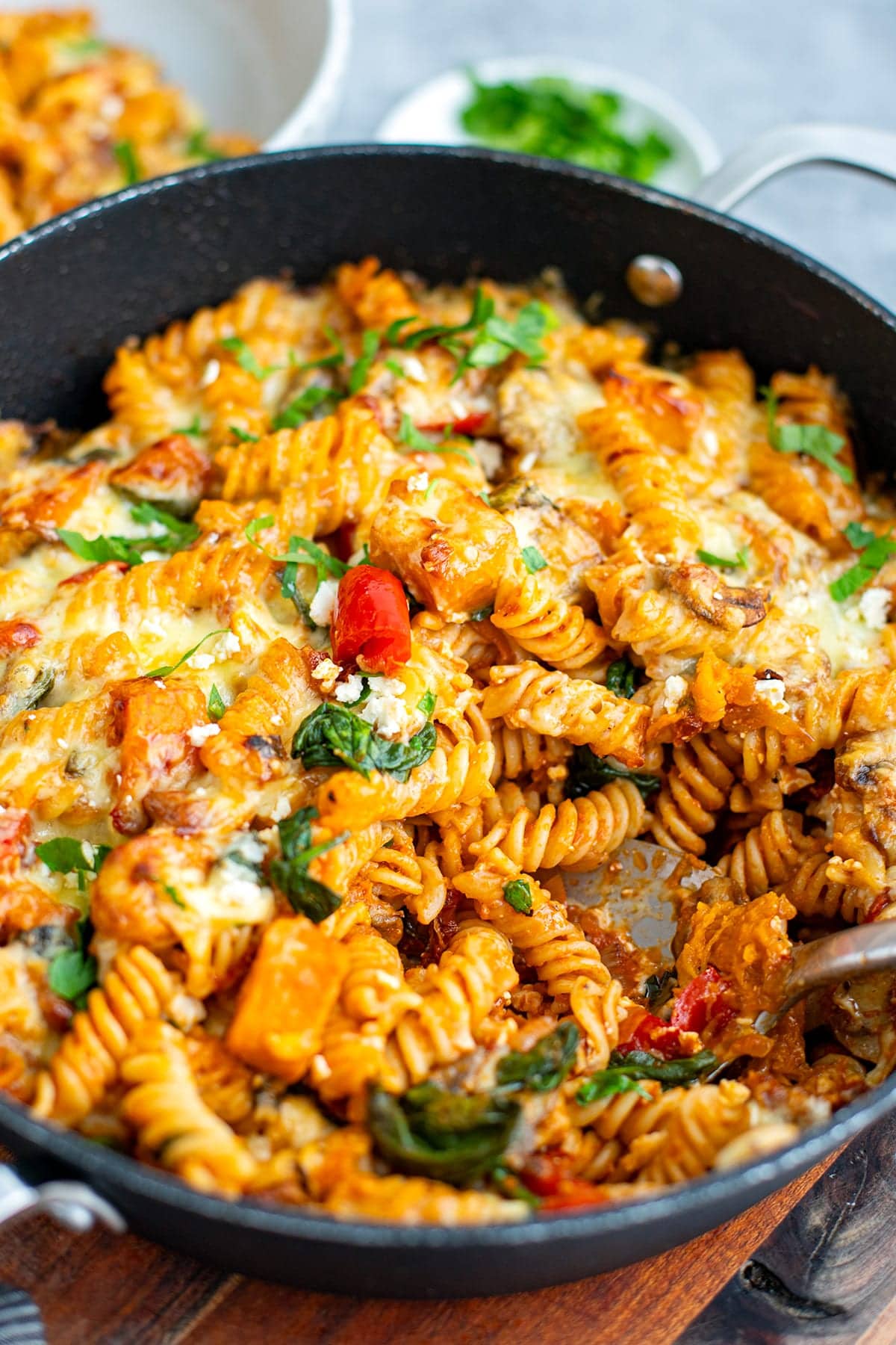 Cheesy Veggie Spiral Pasta with Hidden Carrots
