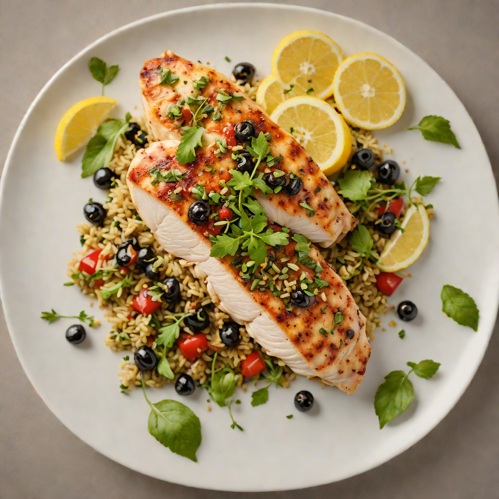 Pan-Seared Mediterranean Chicken with Olive and Lemon Tapenade