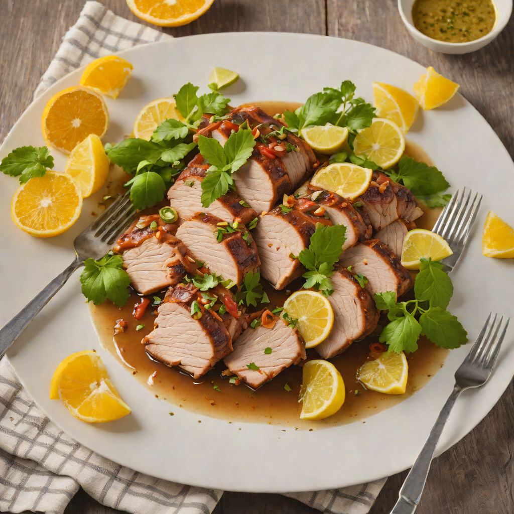 Dominican-Style Slow-Cooked Pork with Citrus and Garlic