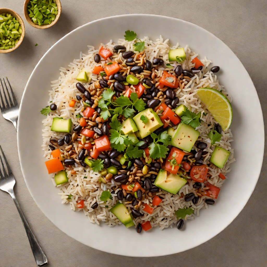 Island-Spiced Black Bean and Rice Bowl