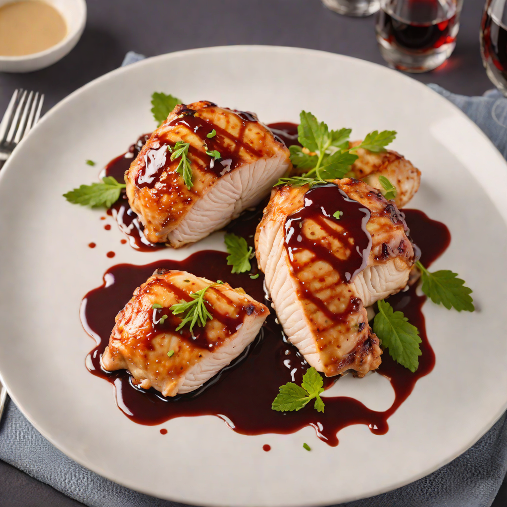 Pan-Seared Chicken with Coffee and Red Wine Reduction
