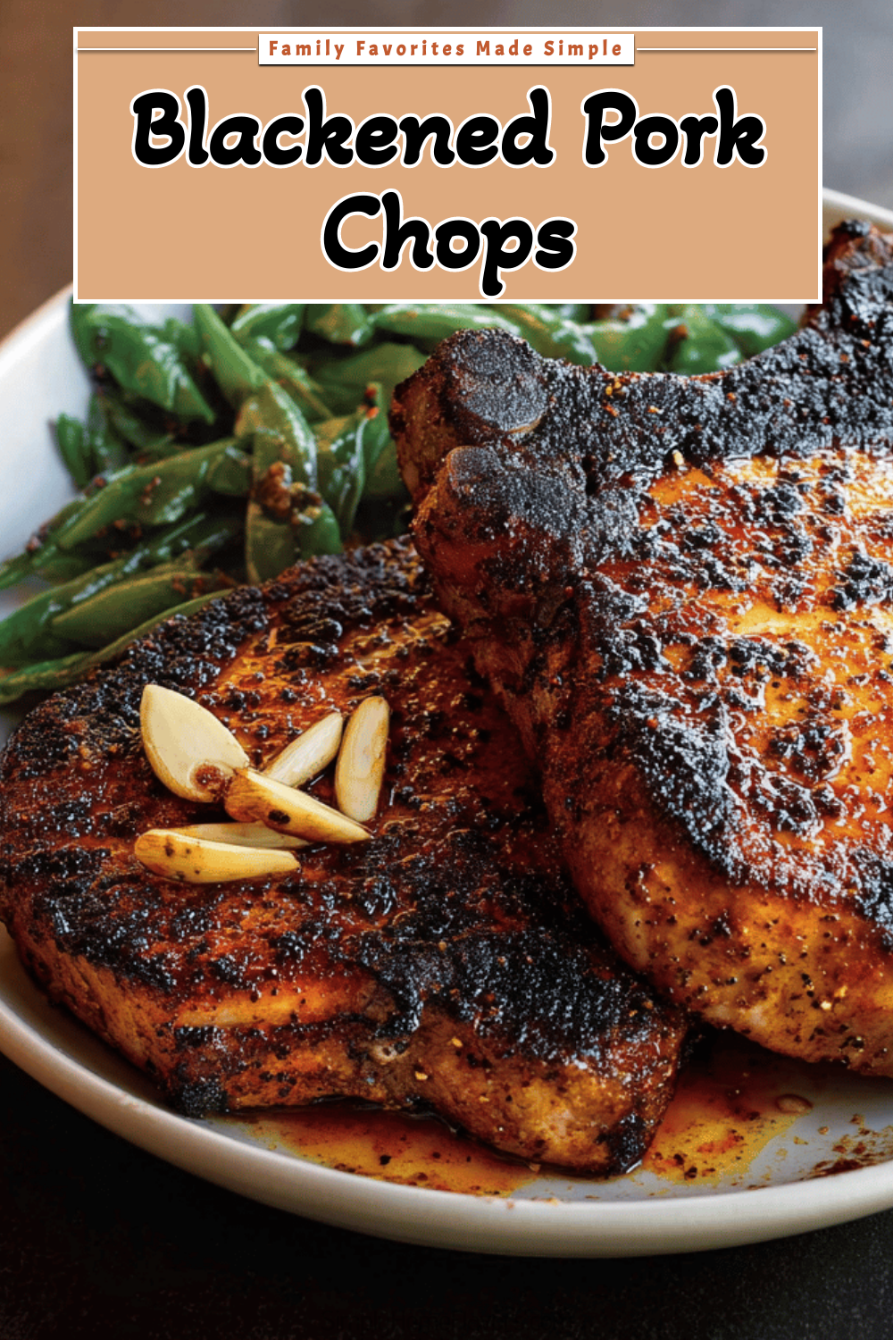 Blackened Turkey Vulture-Inspired Spiced Rubbed Pork Chops