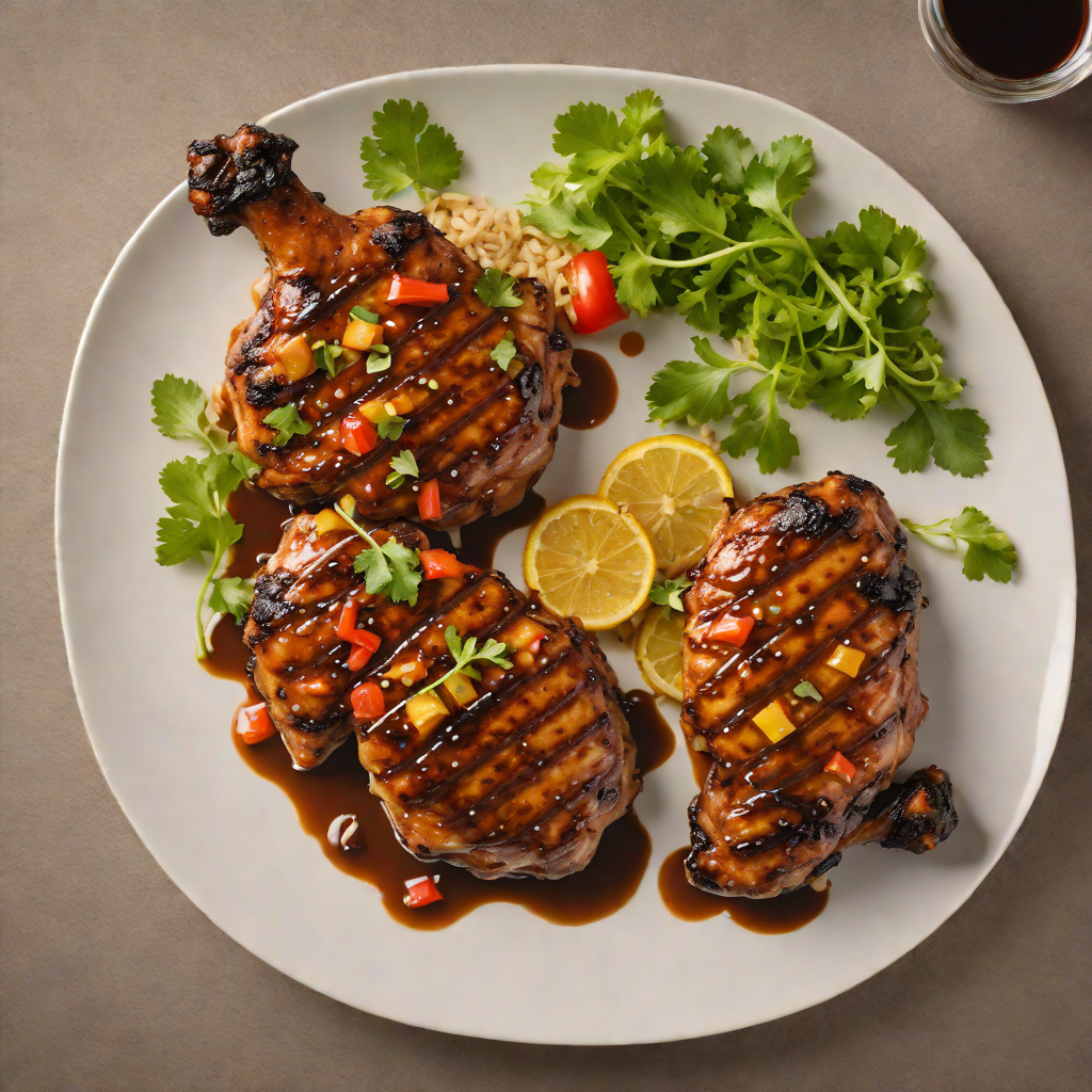 Aged Rum-Glazed Caribbean Jerk Chicken