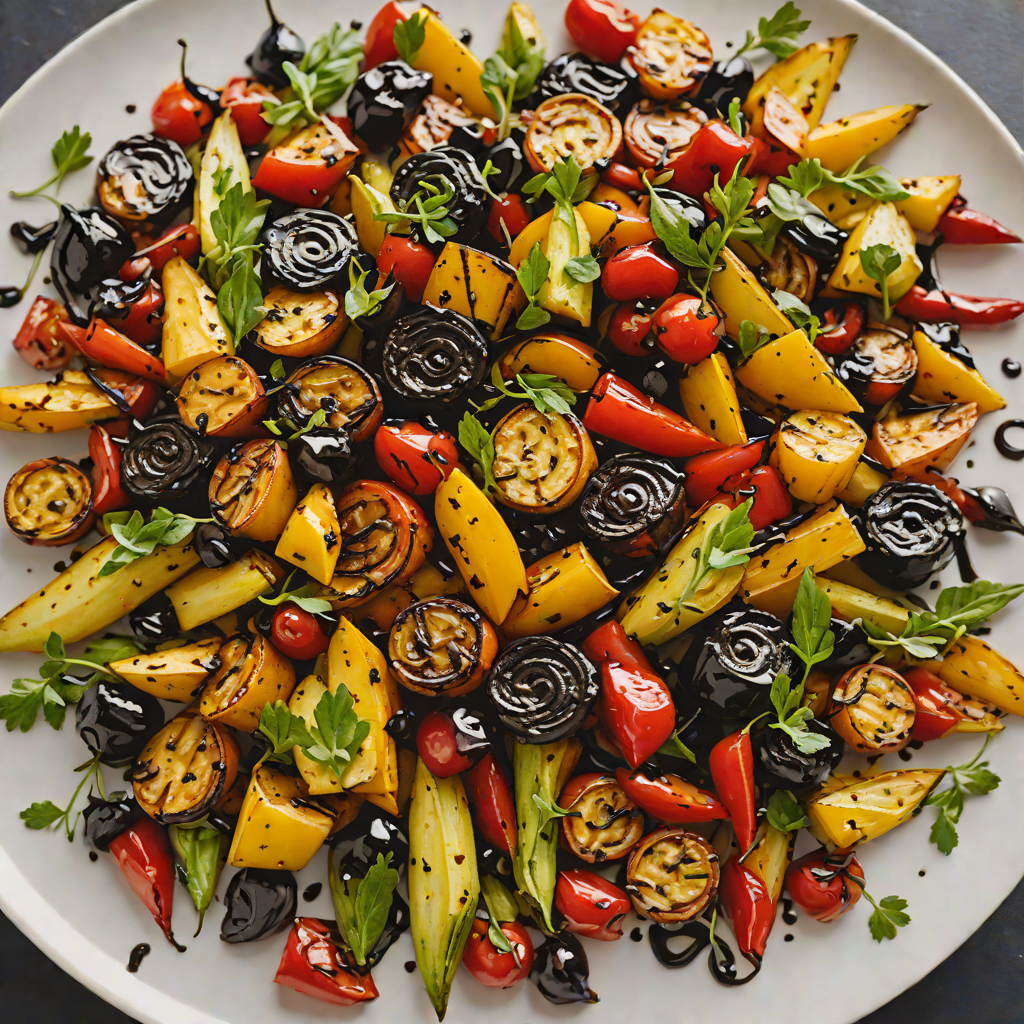 Oven-Roasted Vegetables with Balsamic Glaze