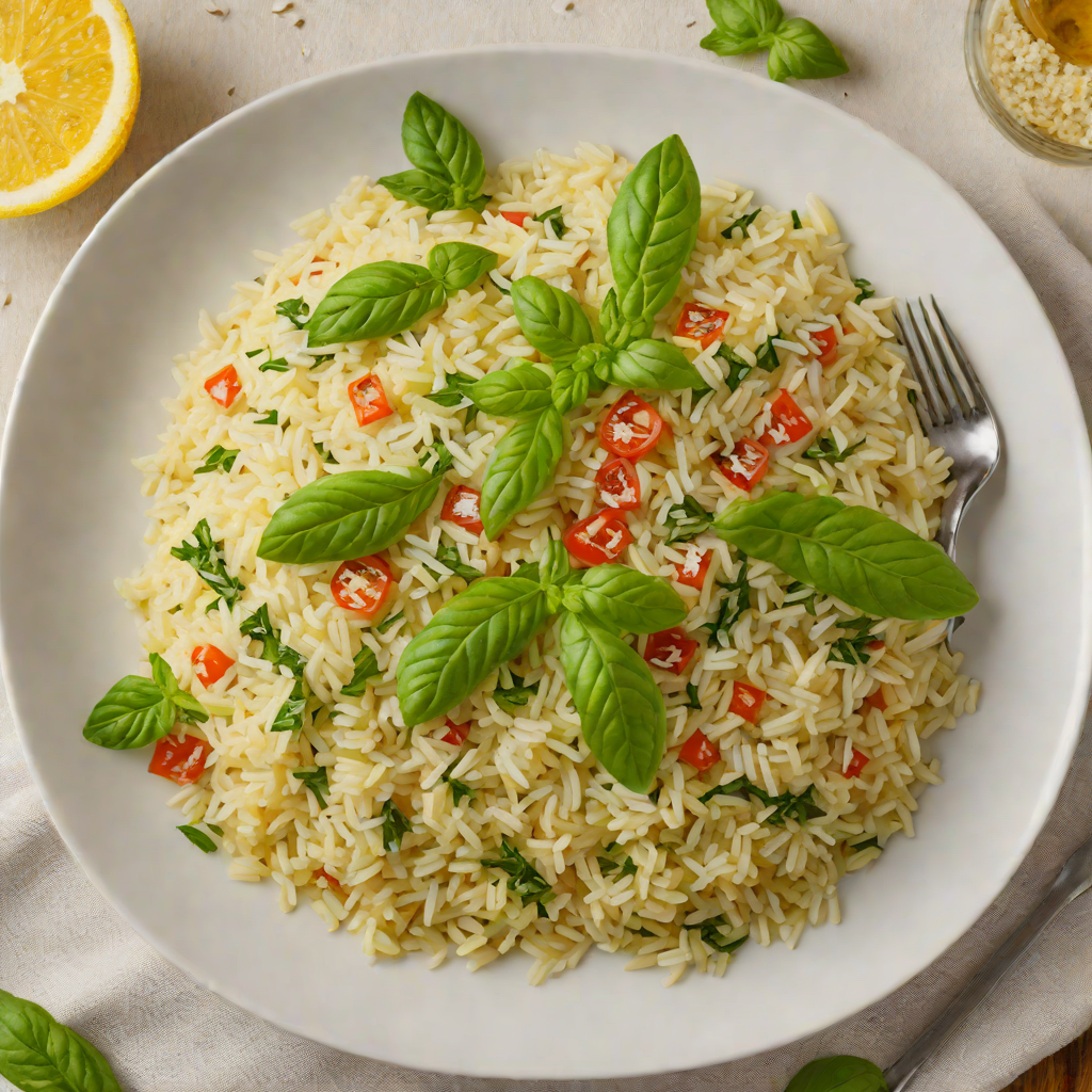Italian Lemon-Basil Risotto with Parmesan