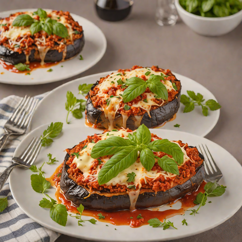 Baked Italian-Style Eggplant Parmesan with Herbs