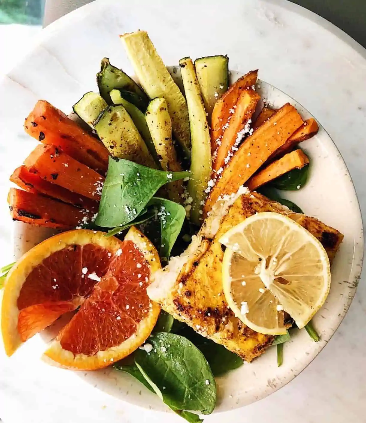 Fermented Veggie & Salmon Power Bowl