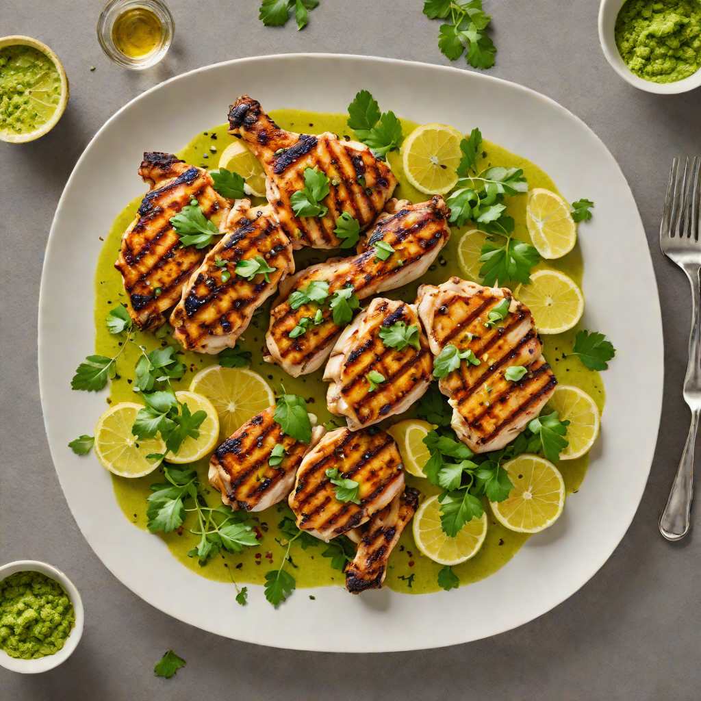 Citrus-Marinated Grilled Chicken with Mojo Verde
