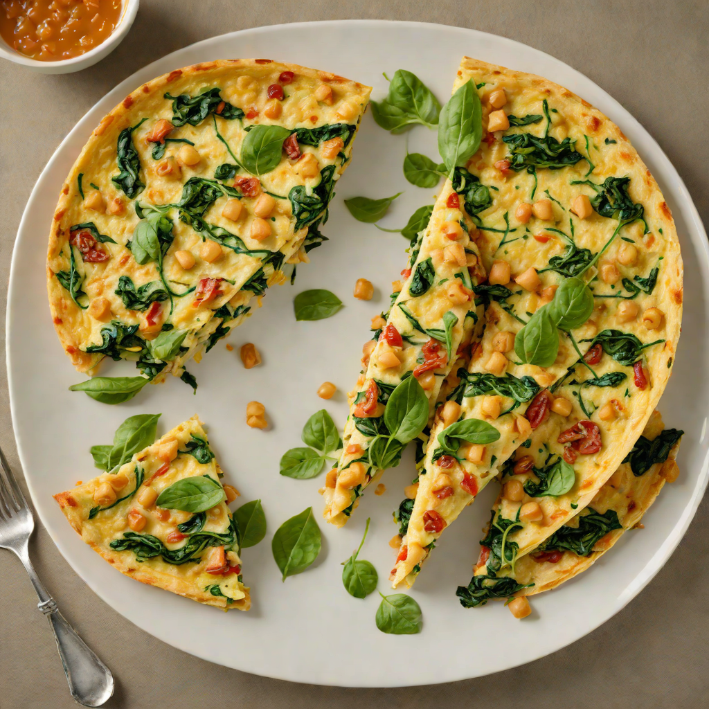 Pan-Seared Spanish Chickpea and Spinach Tortilla