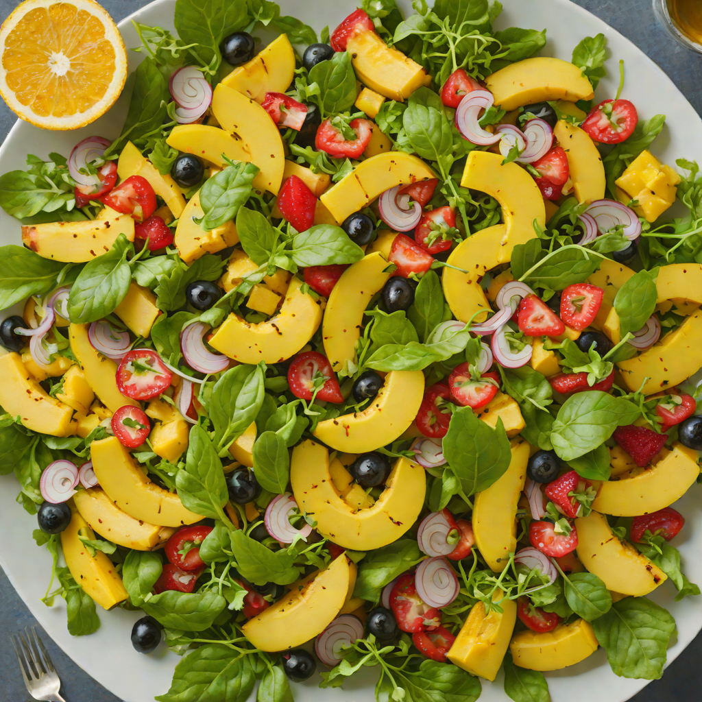 Tropical Fruit and Plantain Salad with Citrus Vinaigrette