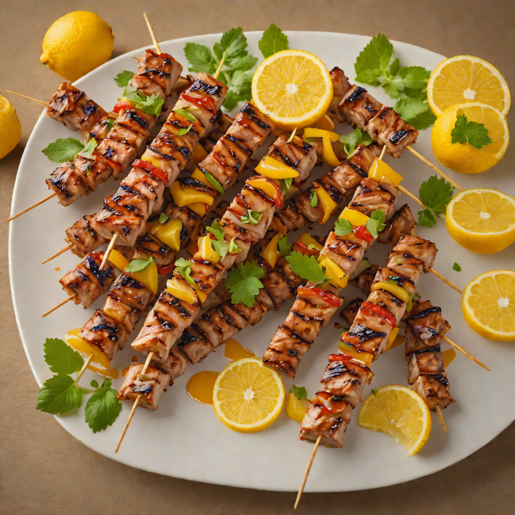 Citrus-Honey Glazed Grilled Pork Skewers