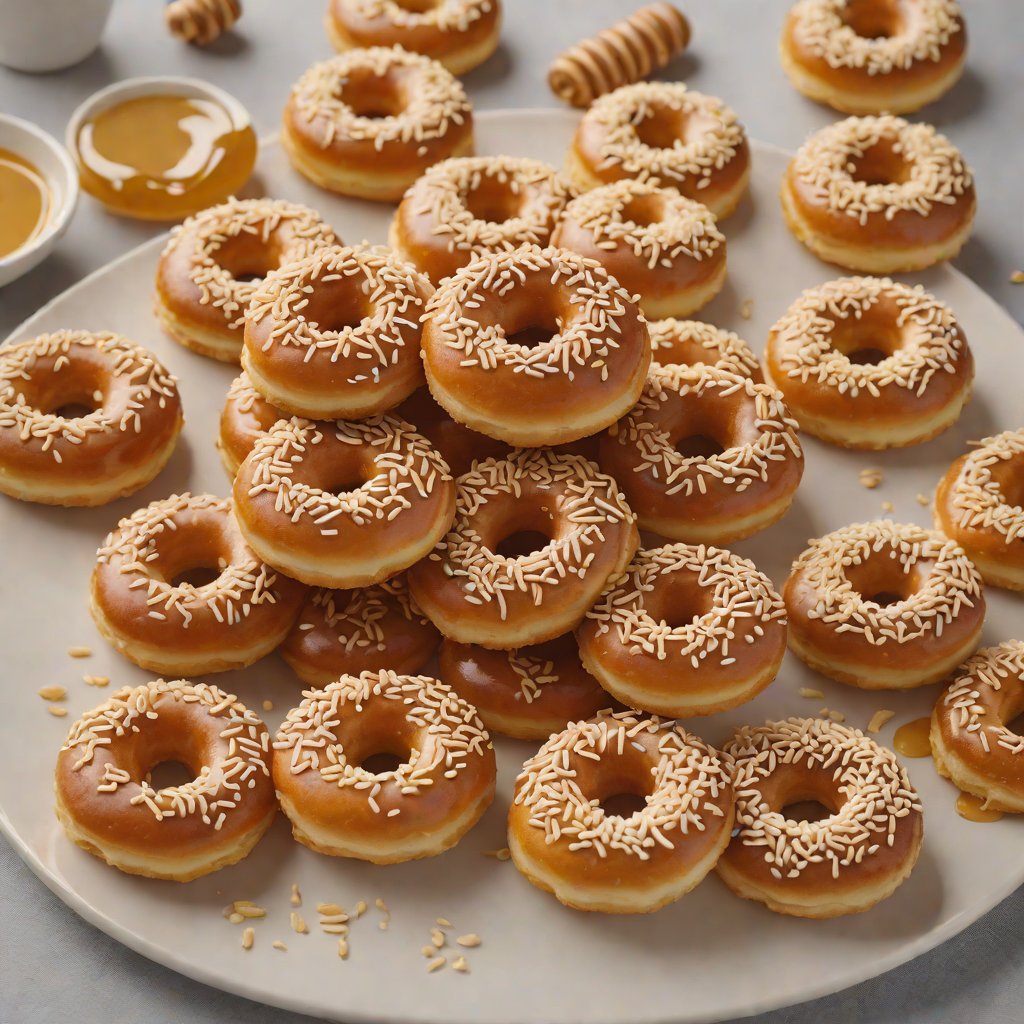Honey-Sesame Greek Street Donuts