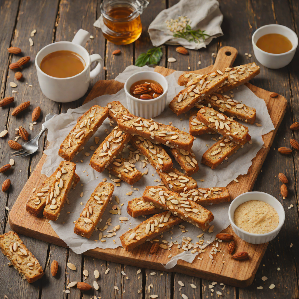 Salted Honey Almond Biscotti