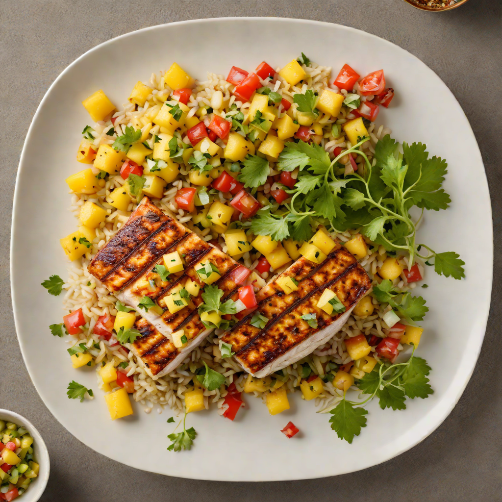 Smoky Tiki-Style Grilled Mahi Mahi with Pineapple Salsa